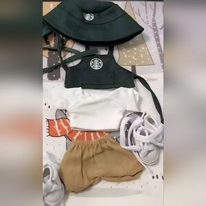 LABUBU STARBUCKS BARRISTA OUTFIT NWT 5 Pieces